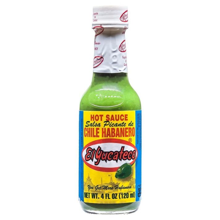 El Yucateco Chile Habanero Green Hot Sauce 120ml - YucaHaba