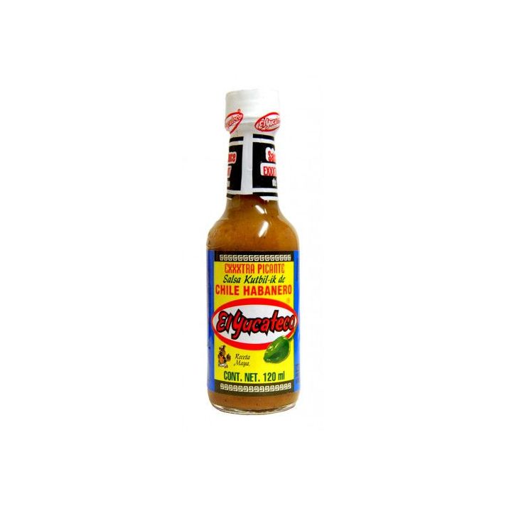 El Yucateco Chile Habanero Kutbil-ik XXXtra Hot Sauce 120ml - YucaHaba