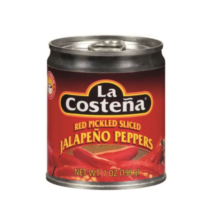 La Costena Pickled Red Jalapeno Sliced 199g