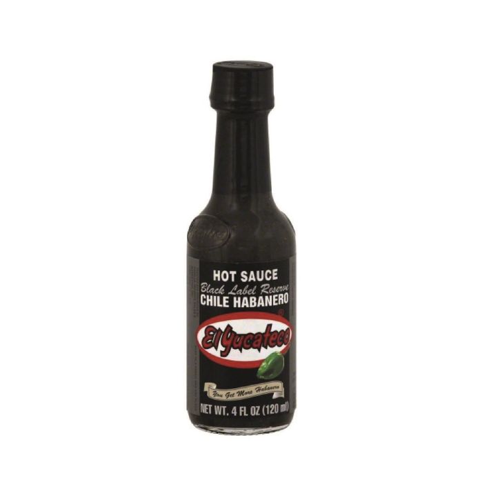 El Yucateco Chile Habanero Black Label Reserve Hot Sauce 120ml - YucaHaba