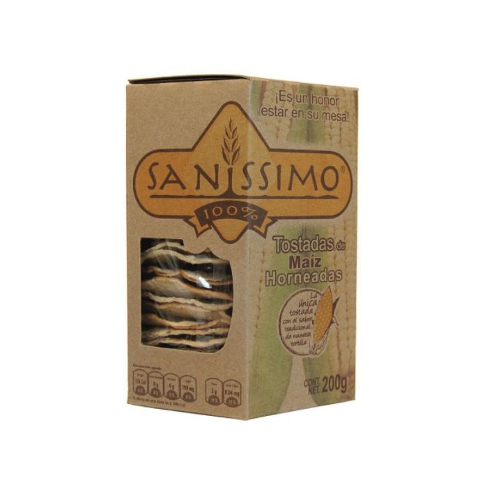 Sanissimo Corn Tostadas 200g - BBD 020426