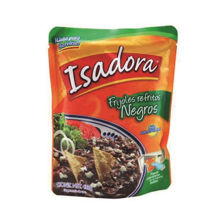Isadora Refried Black Beans 454g