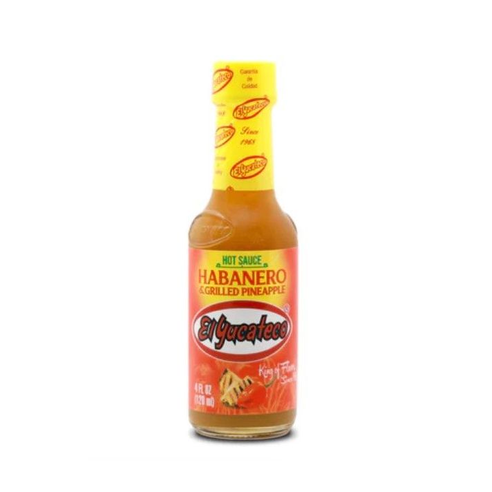 El Yucateco Chile Habanero Grilled Pineapple 120ml - YucaHaba