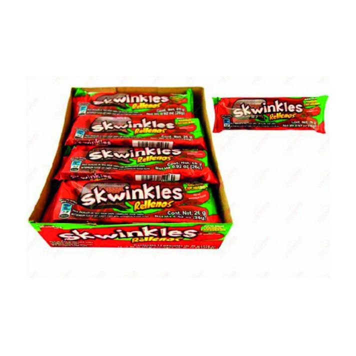 Skwinkles Rellenos Tamarind/Sandia 26g (Pack of 12) - BBD 030426